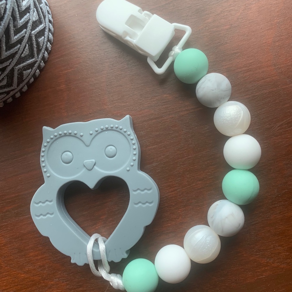 Owl Silicone Teether🦉🥰